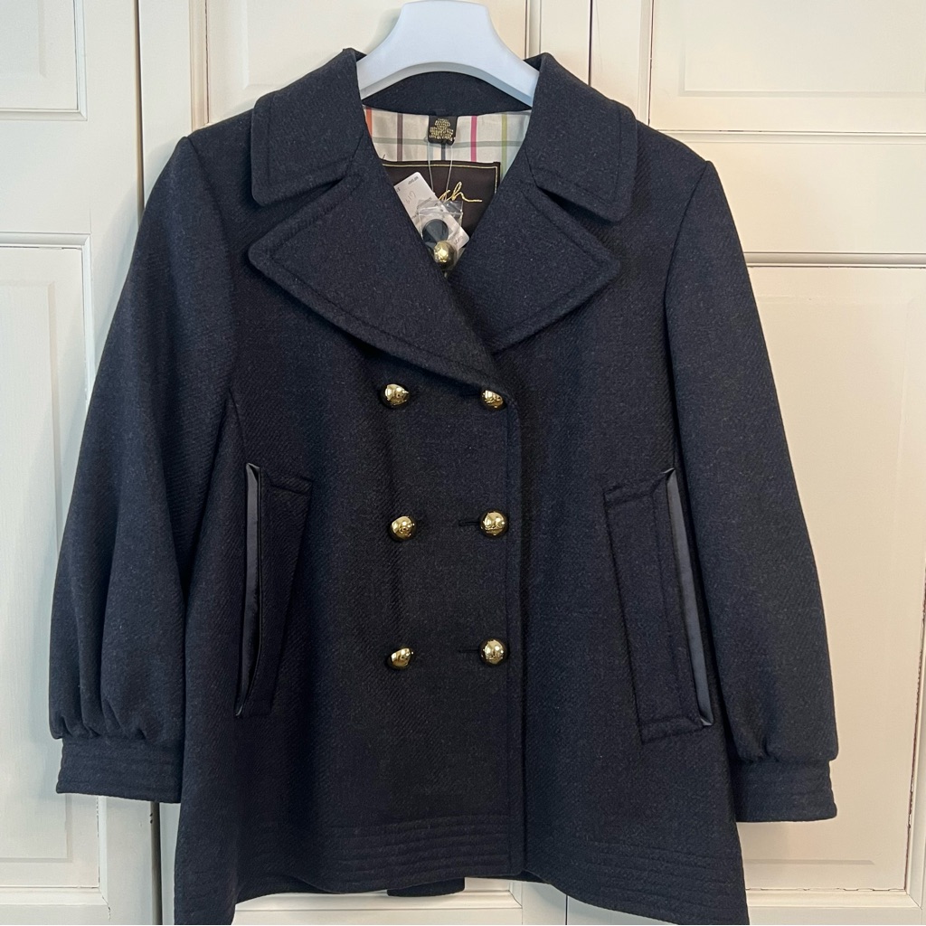 Nwt Coach Women’s Pea Coat-Sz 10